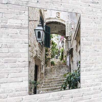 Imagine de sticlă Străzile din Dubrovnik