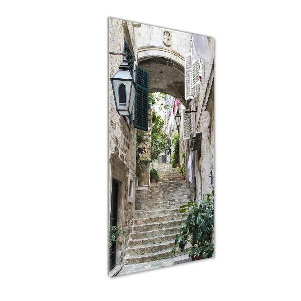 Imagine de sticlă Străzile din Dubrovnik