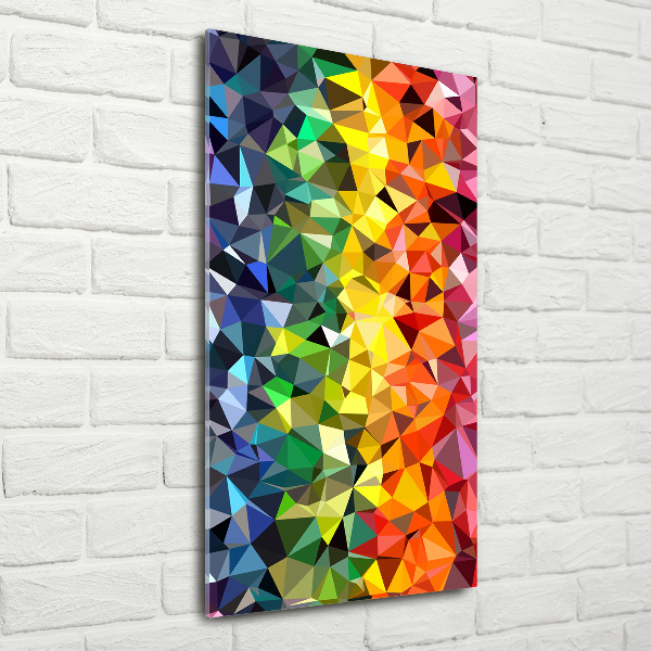 Tablou pe pe sticlă fundal geometrică