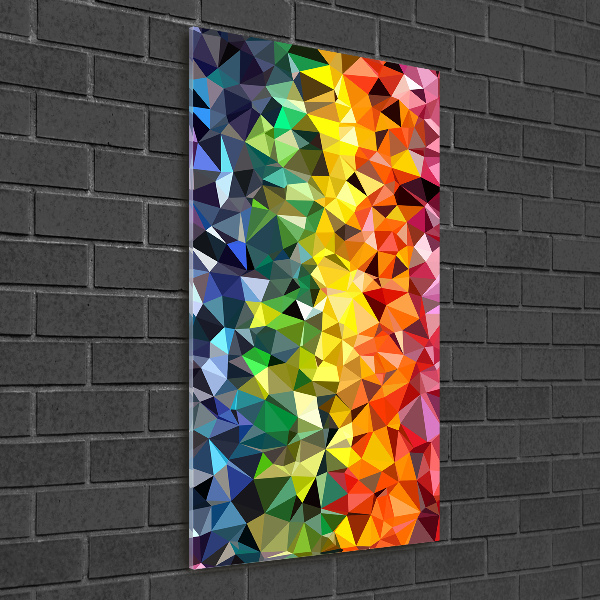 Tablou pe pe sticlă fundal geometrică