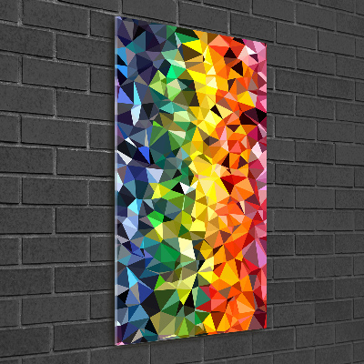 Tablou pe pe sticlă fundal geometrică