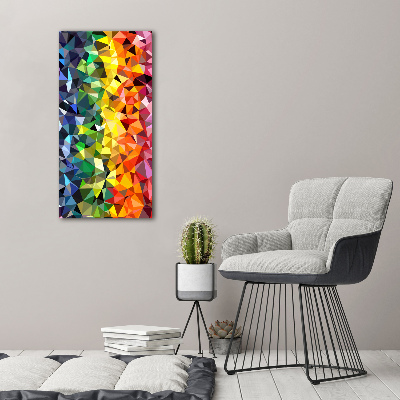 Tablou pe pe sticlă fundal geometrică