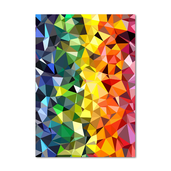 Tablou pe pe sticlă fundal geometrică