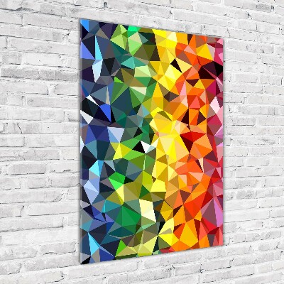 Tablou pe pe sticlă fundal geometrică