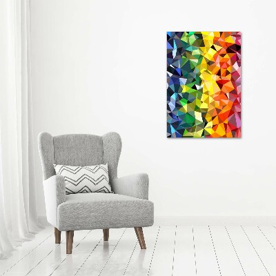 Tablou pe pe sticlă fundal geometrică