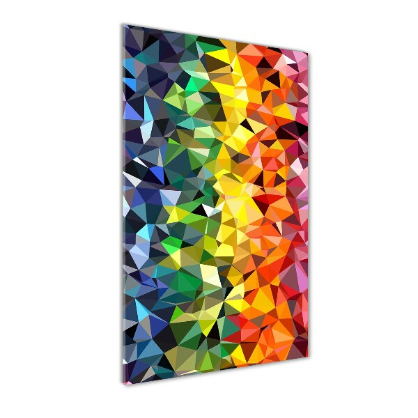 Tablou pe pe sticlă fundal geometrică