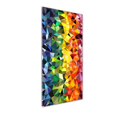 Tablou pe pe sticlă fundal geometrică