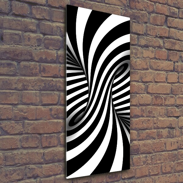 Tablou pe pe sticlă vârtej abstract