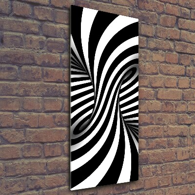 Tablou pe pe sticlă vârtej abstract