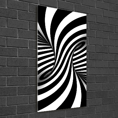 Tablou pe pe sticlă vârtej abstract