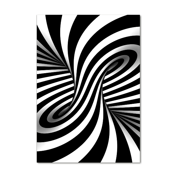 Tablou pe pe sticlă vârtej abstract