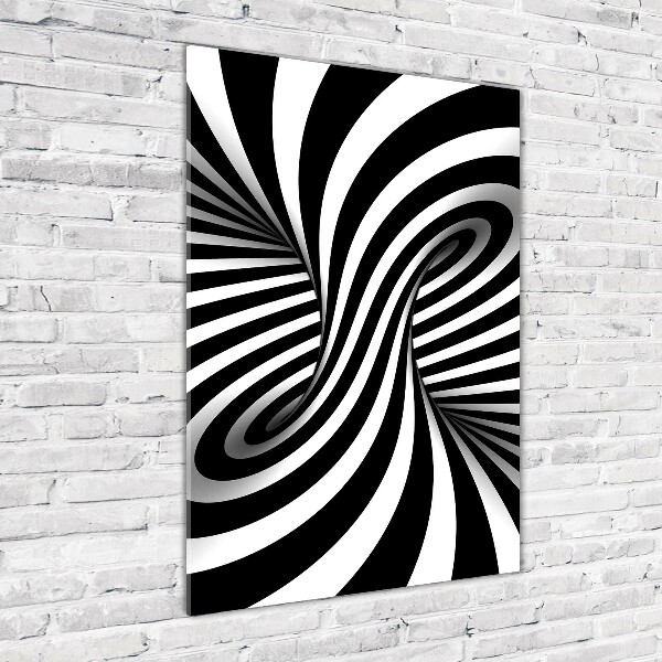 Tablou pe pe sticlă vârtej abstract