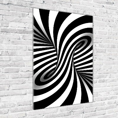 Tablou pe pe sticlă vârtej abstract