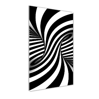 Tablou pe pe sticlă vârtej abstract