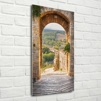 Fotografie imprimată pe sticlă Toscana
