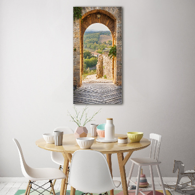 Fotografie imprimată pe sticlă Toscana