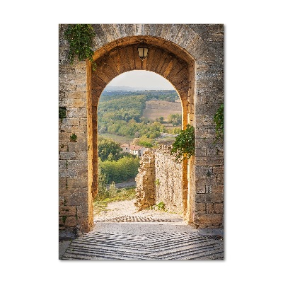 Fotografie imprimată pe sticlă Toscana