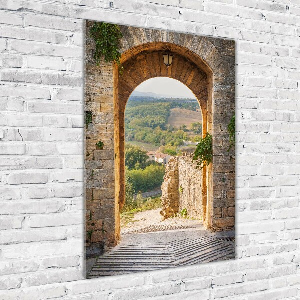 Fotografie imprimată pe sticlă Toscana