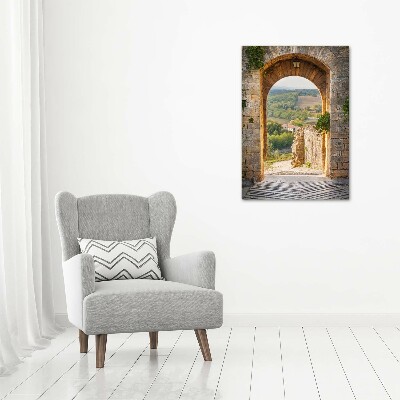 Fotografie imprimată pe sticlă Toscana