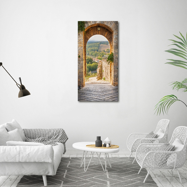 Fotografie imprimată pe sticlă Toscana