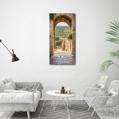 Fotografie imprimată pe sticlă Toscana