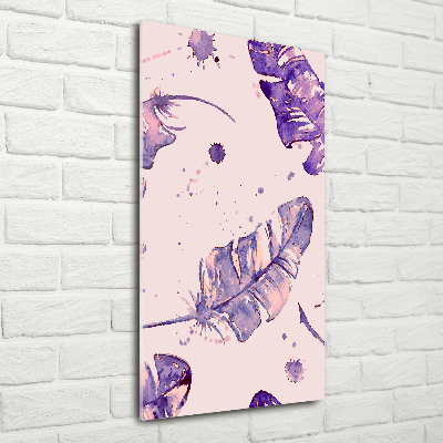 Tablou Printat Pe Sticlă pene
