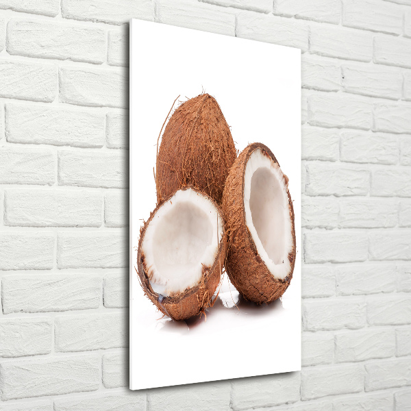 Tablou pe pe sticlă nucă de cocos