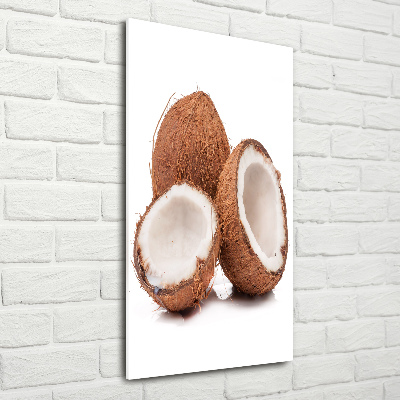 Tablou pe pe sticlă nucă de cocos