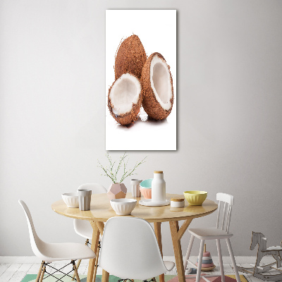 Tablou pe pe sticlă nucă de cocos
