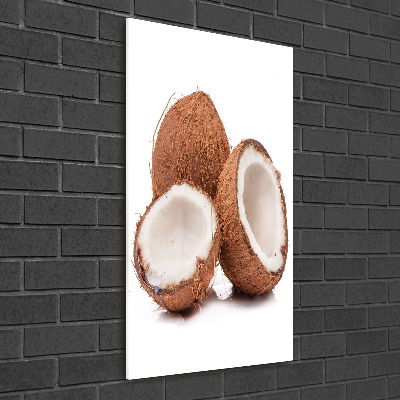 Tablou pe pe sticlă nucă de cocos