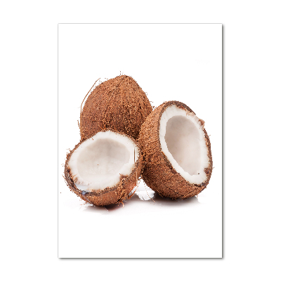Tablou pe pe sticlă nucă de cocos