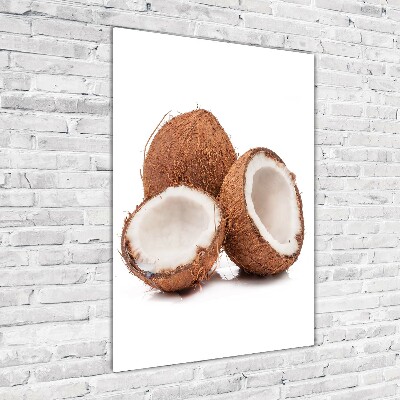 Tablou pe pe sticlă nucă de cocos