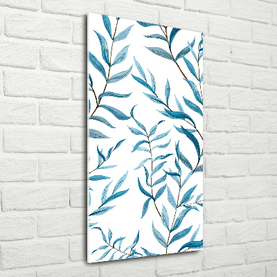 Tablou din Sticlă Frunze