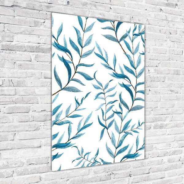 Tablou din Sticlă Frunze