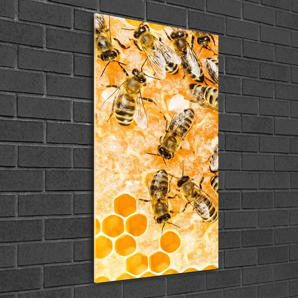 Tablou Printat Pe Sticlă albinele lucrătoare