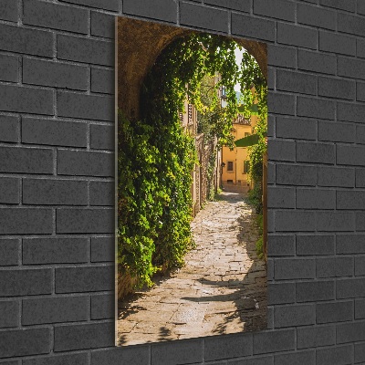 Tablou din Sticlă străzile italiene