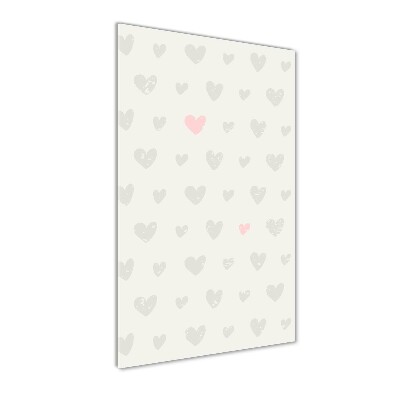 Tablou sticlă inimi de fundal