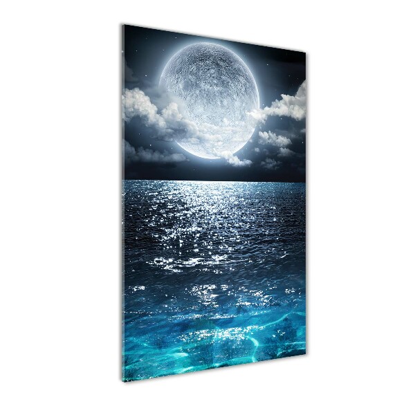 Fotografie imprimată pe sticlă lună plină