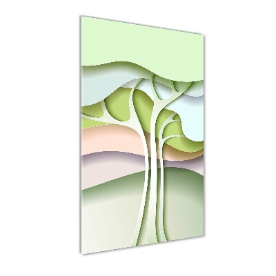 Tablou din Sticlă copac abstract