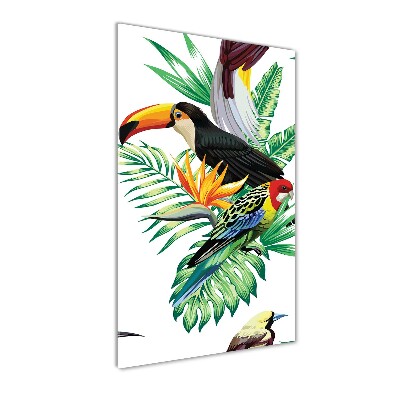 Imagine de sticlă păsări tropicale