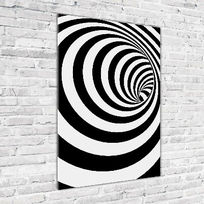 Tablou Printat Pe Sticlă în spirală benzi