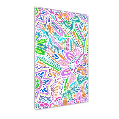 Tablou sticlă model floral