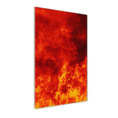 Tablou din Sticlă Flames