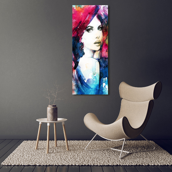 Fotografie imprimată pe sticlă Abstracție femeie