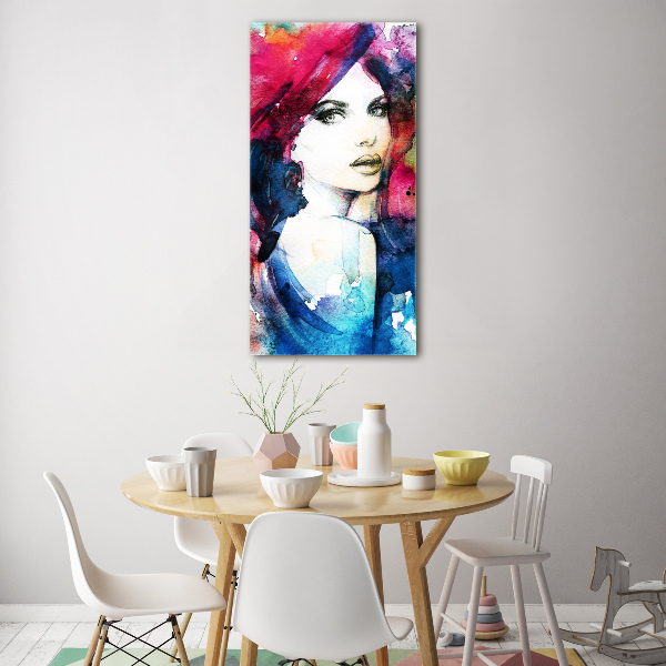 Fotografie imprimată pe sticlă Abstracție femeie