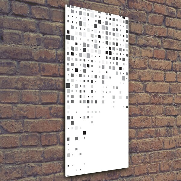 Tablou Printat Pe Sticlă pătrate abstracte