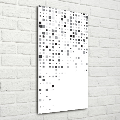 Tablou Printat Pe Sticlă pătrate abstracte