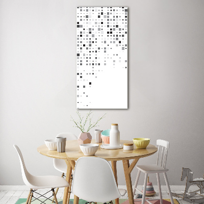 Tablou Printat Pe Sticlă pătrate abstracte