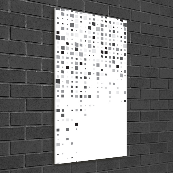 Tablou Printat Pe Sticlă pătrate abstracte