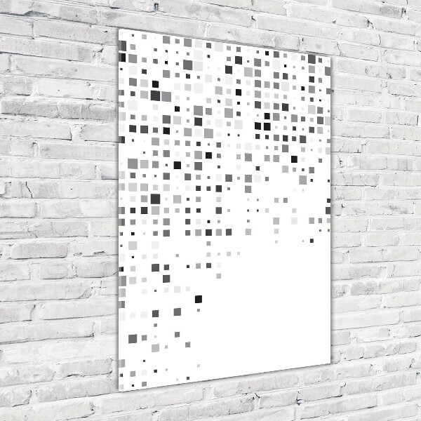 Tablou Printat Pe Sticlă pătrate abstracte